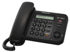 PANASONIC KX-TS580FXB - egyvonalas telefon, fekete színben