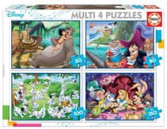 EDUCA Disney mesék puzzle 4in1 (50,80,100,150 darab)