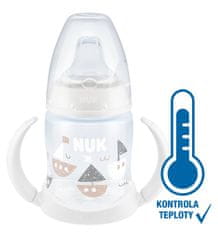 Nuk FC tanuló cumisüveg hőmérséklet-szabályozóval 150 ml fehér