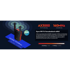 Cudy AX3000 Dual Band WiFi 6 Range Extender (RE3000) (RE3000)