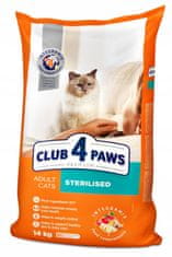 Club4Paws Premium  szárazeledel sterilizált macskáknak Sterilizált 14 kg