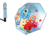 Teddies Monster esernyő összecsukható ernyő szövet/metál 28cm kék
