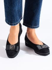 Amiatex Női körömcipő 103069 + Nőin zokni Gatta Calzino Strech, fekete, 36