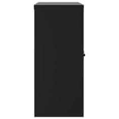 Greatstore fekete acél irattartó szekrény 90x40x90 cm