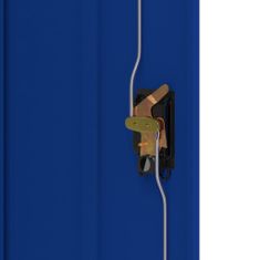 Greatstore világosszürke-kék acél irattartó szekrény 90x40x105 cm