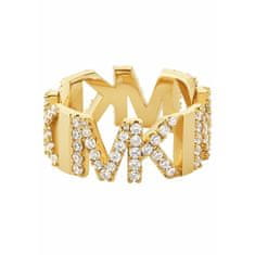 Michael Kors Luxus aranyozott gyűrű cirkónium kövekkel MKJ7961710 (Kerület 49 mm)
