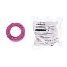 Vitammy Autoband Öntapadó kötés szívnyomattal, rózsaszín, 2,5cmx450cm