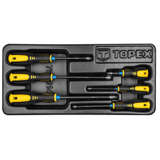 Topex csavarhúzó készlet PH 6db, műhelykocsitálcával (79R514) (79R514)