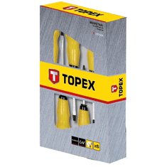 Topex csavarhúzó készlet üthető 6db (39D504) (39D504)