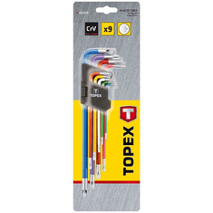 Topex TORX kulcs készlet 9db (35D969) (35D969)