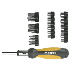 Topex csavarhúzó készlet, racsnis, 29 db (39D356) (39D356)