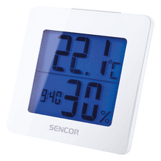 SENCOR SWS 1500 W hőmérő ébresztőórával fehér (SWS 1500 W)