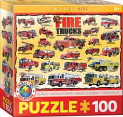 EuroGraphics Puzzle Tűzoltóautók 100 darab