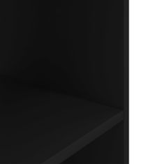Greatstore fekete szerelt fa akváriumi állvány 36x75x72,5 cm