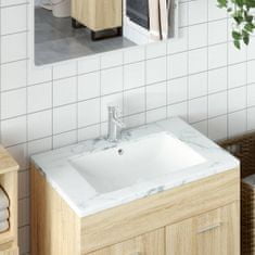 shumee fehér négyszögletű kerámia fürdőszobai mosdókagyló 60x40x21 cm