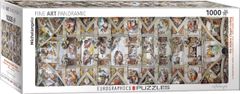 EuroGraphics Panoráma puzzle A Sixtus-kápolna mennyezete 1000 darab