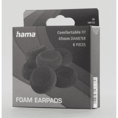 Hama habszivacs fülhallgató fejhallgatóhoz, 45 mm, 6 db