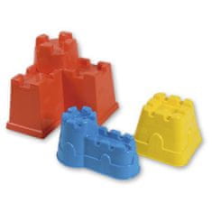 Androni homokformák 3 db - kastélyok - változatok vagy színek keveréke