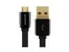 MIC-40K USB-Micro USB kábel, 40cm, fekete