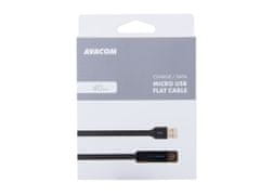 Avacom MIC-40K USB-Micro USB kábel, 40cm, fekete