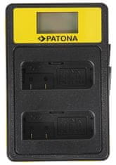 PATONA Photo Dual Nikon EN-EL14 töltő LCD-vel, USB-vel