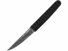 CRKT CR-2367 OBAKE BLACK mindennapi kés 9 cm, raya bőr, nylon szálak, zytel hüvely, zsinór