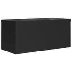 Greatstore fekete acél irattartó szekrény 90x40x40 cm