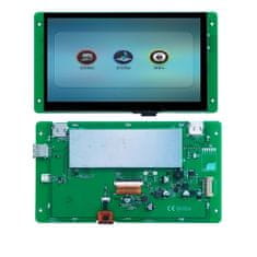 DWIN 7"-os LCD kijelző AVI，FLV，MOV，MP4 HMI DMG80480T070_41W videó lejátszással DMG80480T070_41W