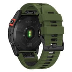 Tech-protect Iconband szíj Garmin Fenix 5 / 6 / 6 Pro / 7, green/black