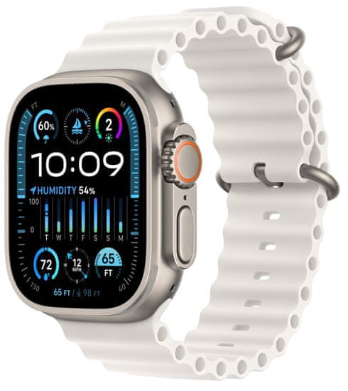 Apple Watch Ultra 2, Ocean Band, White (MREJ3CS/A)