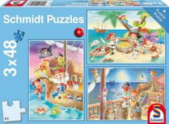 Schmidt Puzzle Kalózok 3x48 darabos puzzle