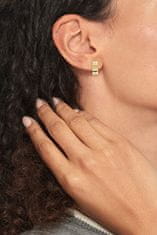 Tommy Hilfiger Gyönyörű aranyozott karika fülbevaló kristályokkal 2780778