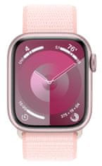 Apple Watch Series 9, 45mm, Pink, Light Pink Sport Loop (MR9J3QC/A)