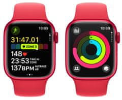 Apple Watch Series 9, 45mm, (PRODUCT)RED, (PRODUCT)RED Sport Band - S/M (MRXJ3QC/A)