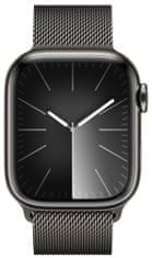 Apple Watch Series 9, mobil, 41 mm, grafit rozsdamentes acél, grafit milánói hurok (MRJA3QC/A)