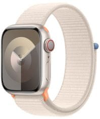 Apple Watch Series 9, mobil, 41mm, Starlight, Starlight Sport Loop (MRHQ3QC/A)