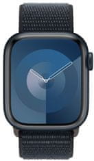 Apple Watch Series 9, mobil, 41mm, Midnight, Midnight Sport Loop (MRHU3QC/A)