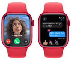 Apple Watch Series 9, Cellular, 41mm, (PRODUCT)RED, (PRODUCT)RED Sport Szíj - S/M (MRY63QC/A)