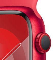 Apple Watch Series 9, Cellular, 45mm, (PRODUCT)RED, (PRODUCT)RED Sport Szíj - S/M (MRYE3QC/A)