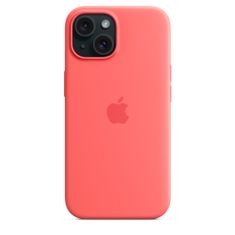 Apple iPhone 15 szilikon tok MagSafe-vel - Guava