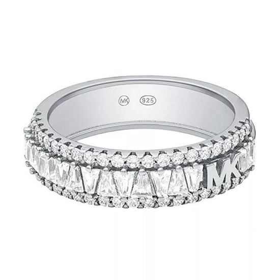 Michael Kors Csillogó ezüst gyűrű cirkónium kövekkel MKC1637AN040