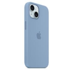 Apple iPhone 15 szilikon tok MagSafe-vel - Téli kék