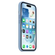Apple iPhone 15 szilikon tok MagSafe-vel - Téli kék