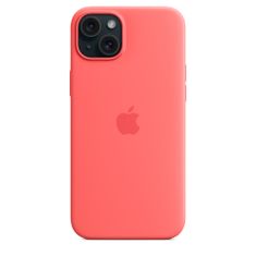 Apple szilikon tok iPhone 15 Plus MagSafe készülékkel - Guava