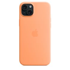 Apple szilikon tok iPhone 15 Plus MagSafe készülékkel - narancssárga Sorbet