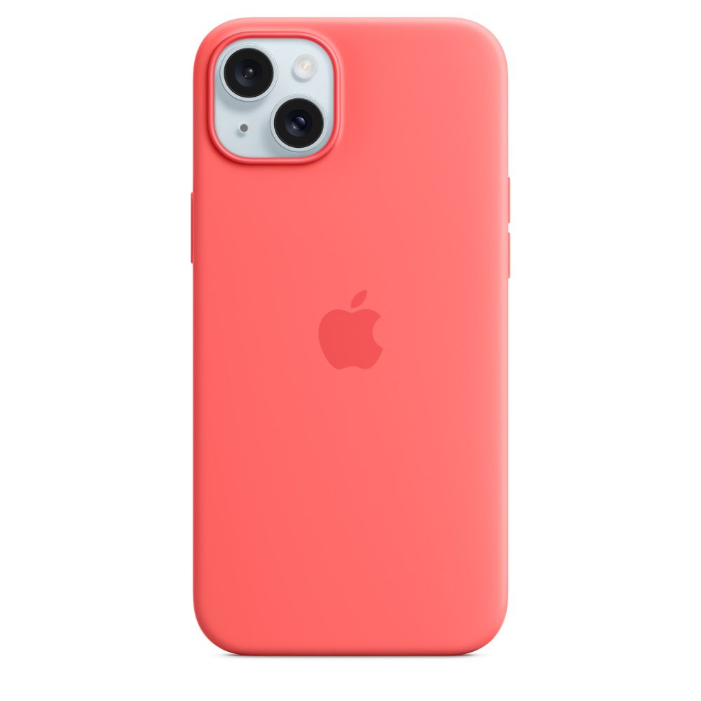 Apple iPhone 15 Plus szilikon tok MagSafe készülékkel - Guava