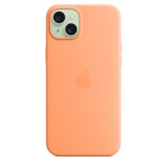 Apple szilikon tok iPhone 15 Plus MagSafe készülékkel - narancssárga Sorbet