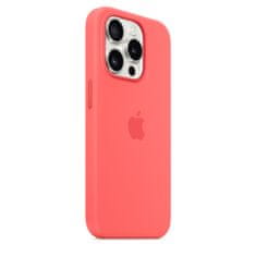 Apple szilikon tok iPhone 15 Pro MagSafe készülékkel - Guava