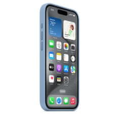 Apple iPhone 15 Pro szilikon tok MagSafe-zárral - Téli kék
