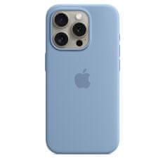 Apple iPhone 15 Pro szilikon tok MagSafe-zárral - Téli kék